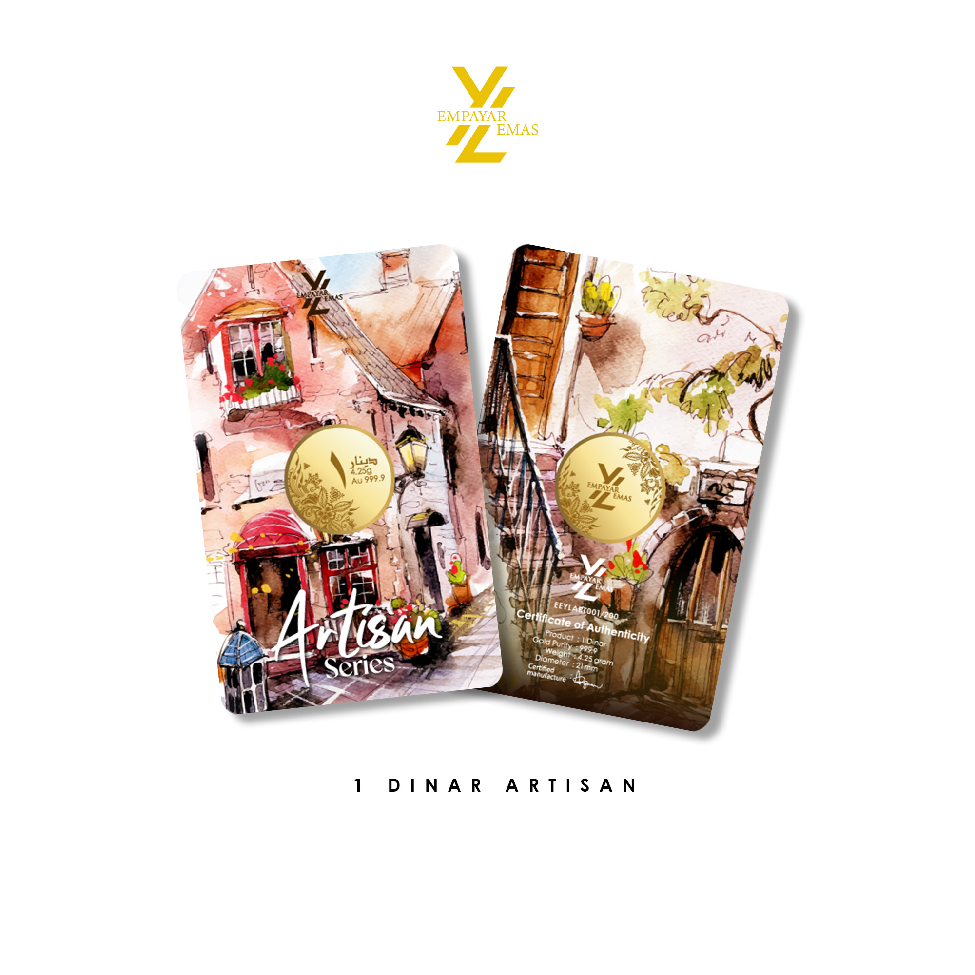 1 DINAR ARTISAN (999.9) (READY STOK DI HQ: 7 JULAI 2026)