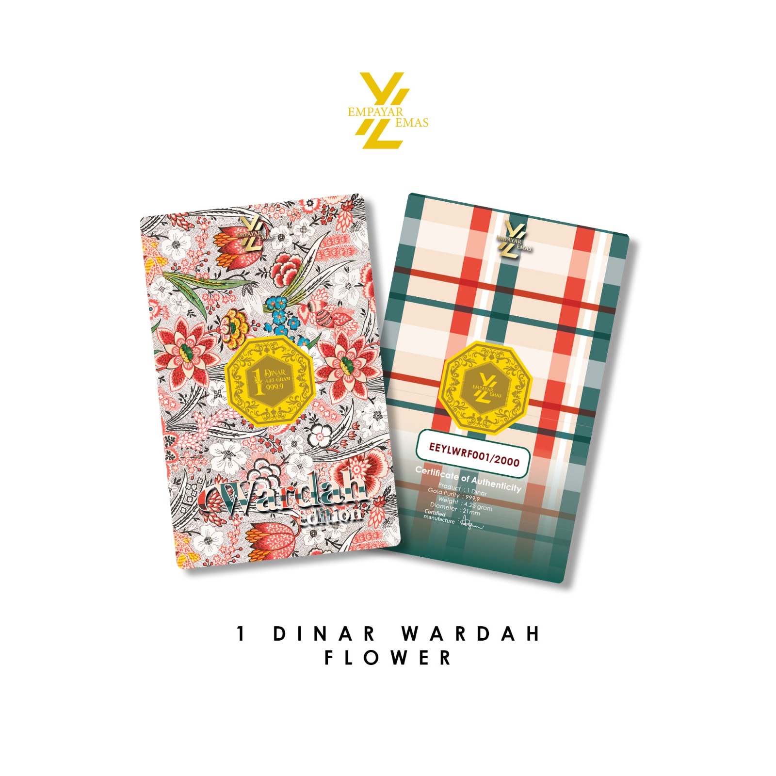 1 DINAR WARDAH FLOWER (999.9) (READY STOK DI HQ 8 JUN)