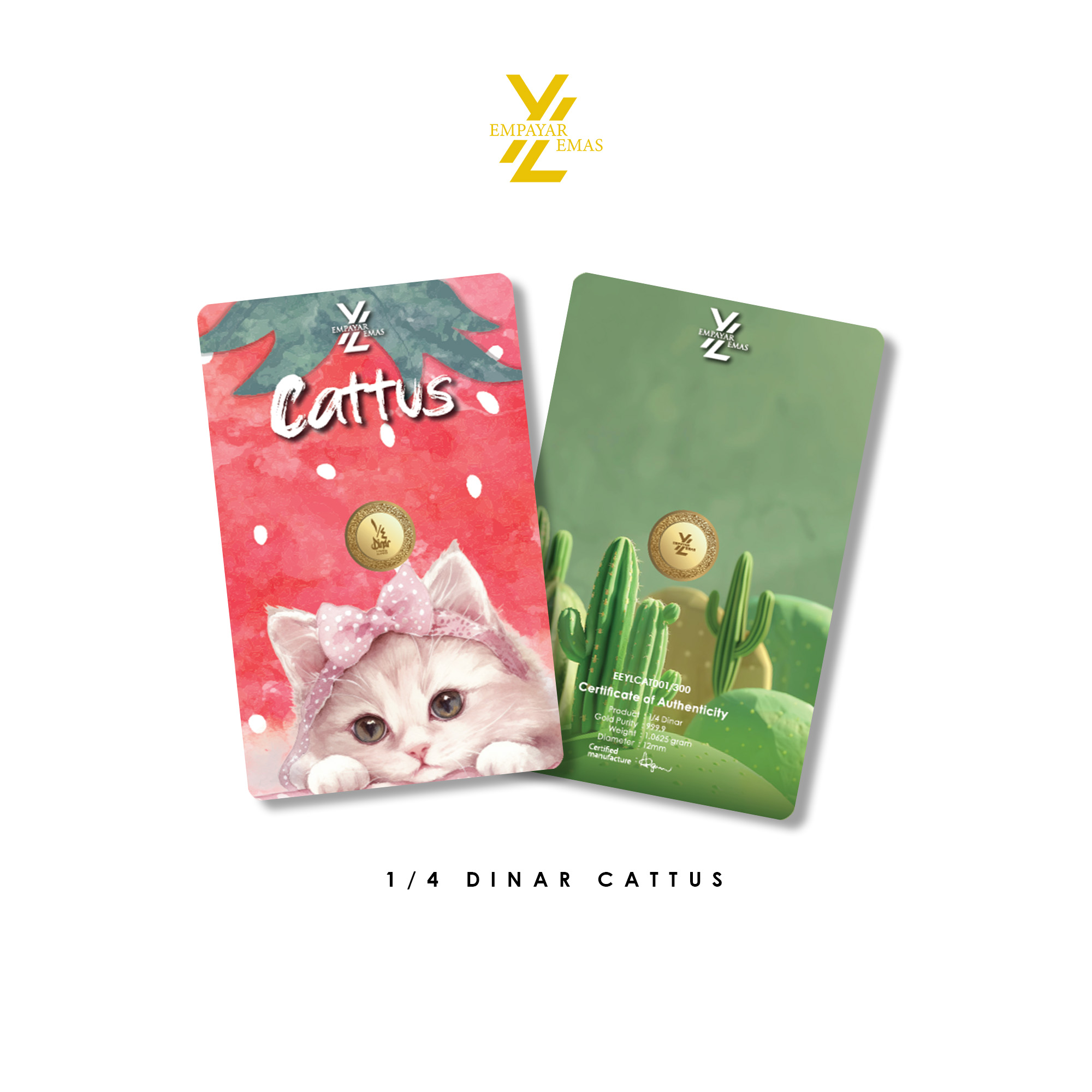 1/4 DINAR CATTUS (999.9)