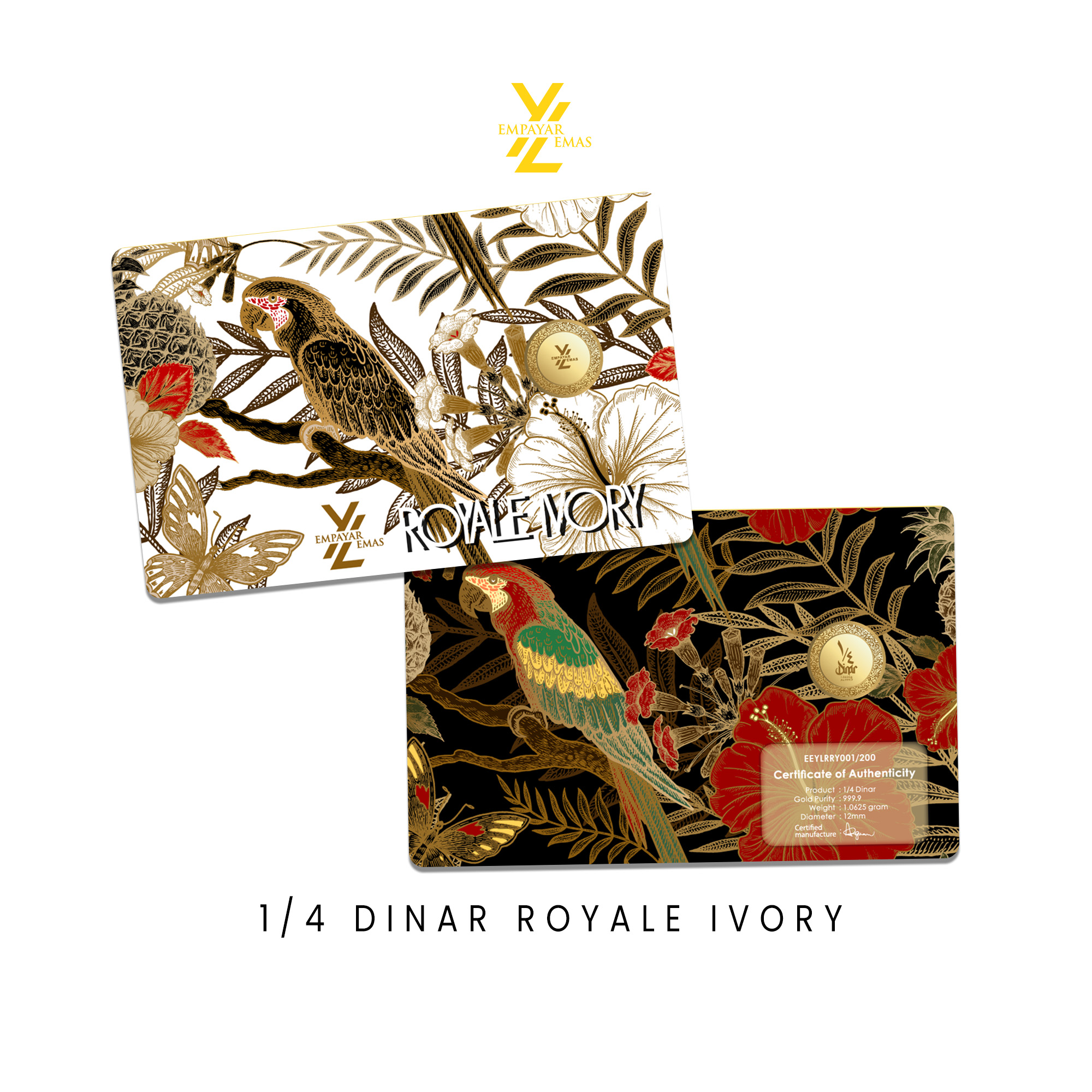 1/4 DINAR ROYALE IVORY (999.9)
