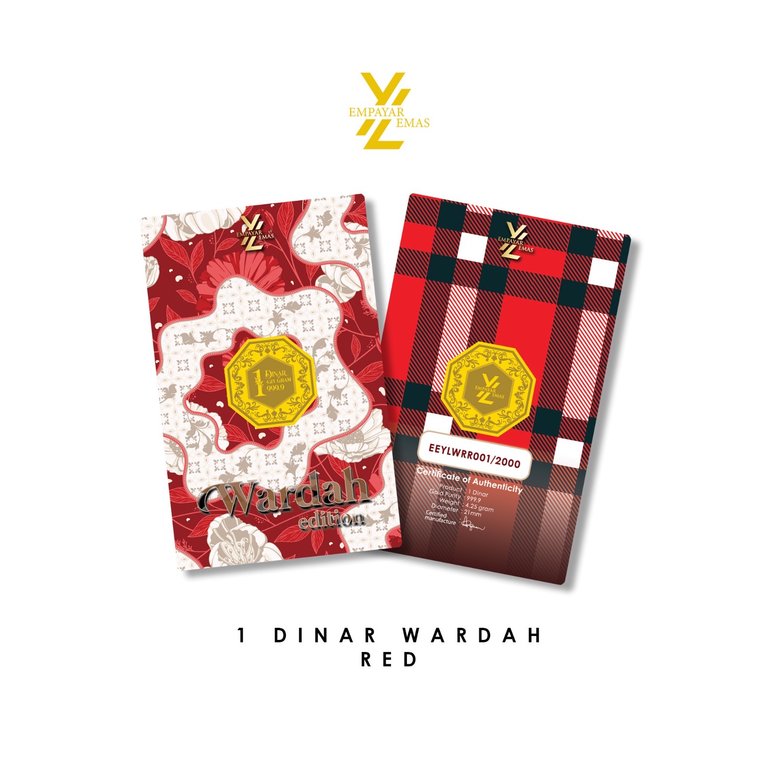 1 DINAR WARDAH RED (999.9)