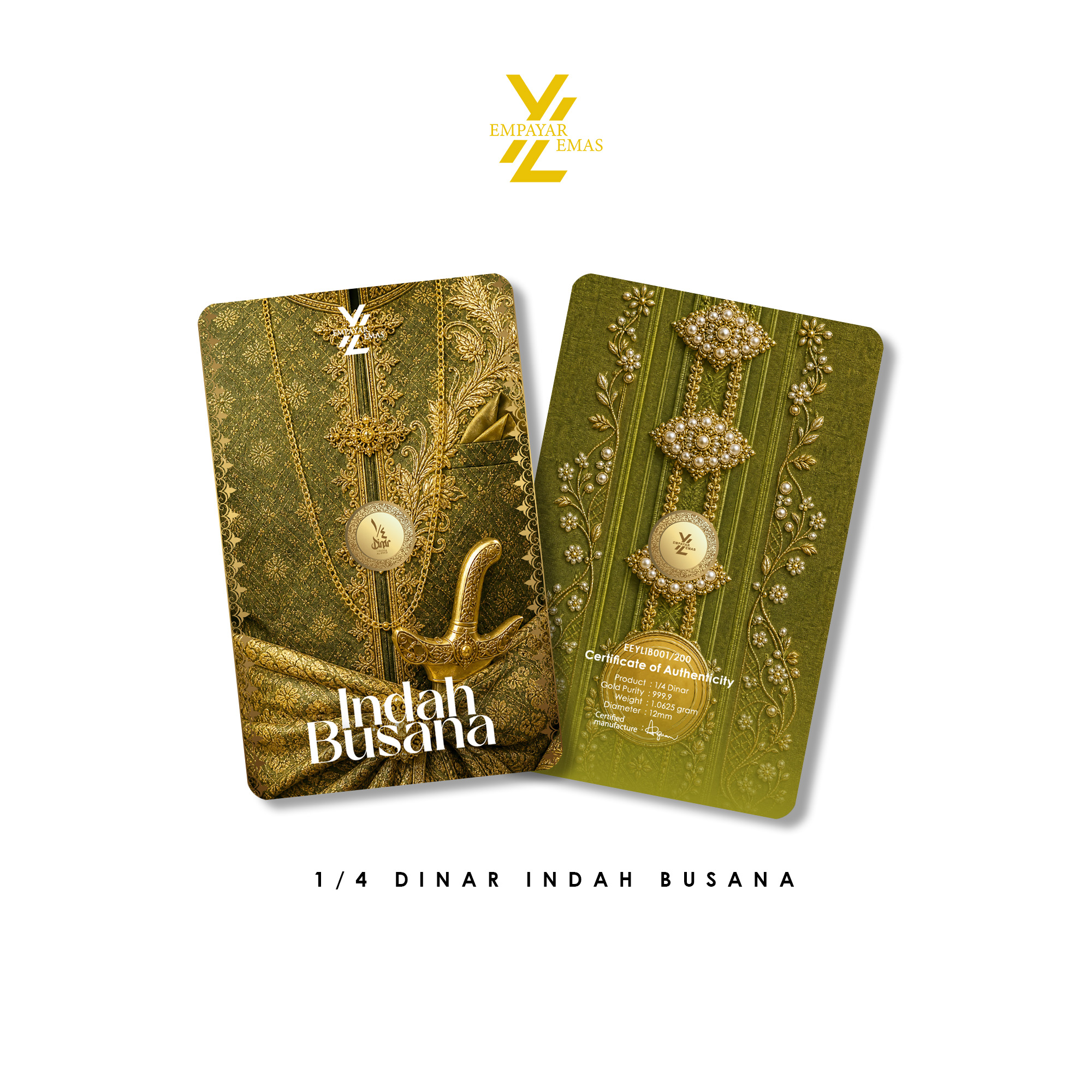 1/4 DINAR INDAH BUSANA (999.9)(READY STOK DI HQ: 8 JUN 2026)