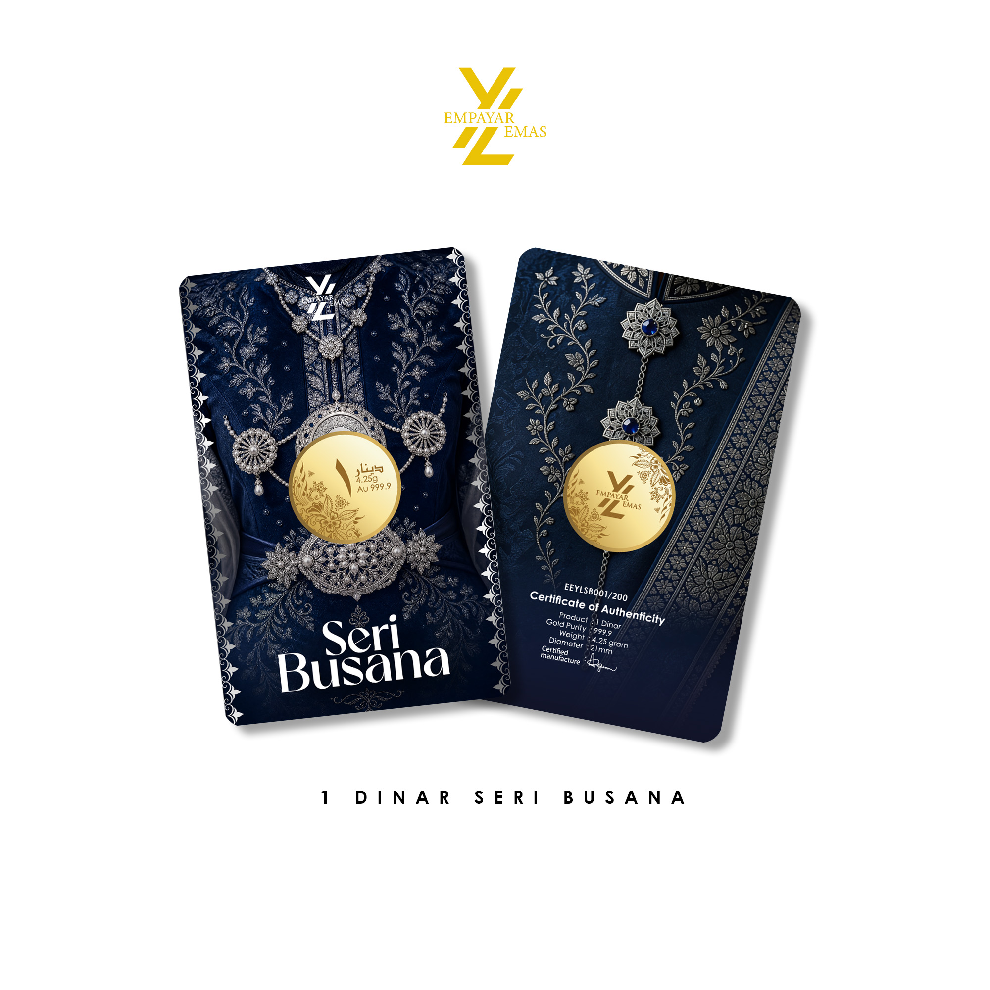 1 DINAR SERI BUSANA (999.9)(READY STOK DI HQ: 8 JUN 2026)